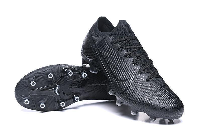 NIKE Mercurial Vapor XIII Elite AG Flyknit 360 Soccers Cleats Shoes All Black