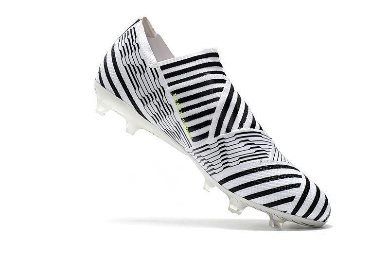 New Adidas New Nemeziz Agility FG TPU Soccer Cleats Shoes White Black Green