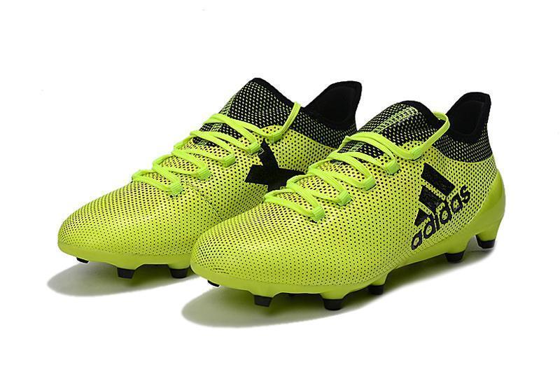 New Adidas X 17.1 FG Soccer Cleats Shoes Green Black