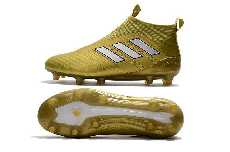 Adidas ACE PureControl FG Soccer Cleats Shoes Gold White