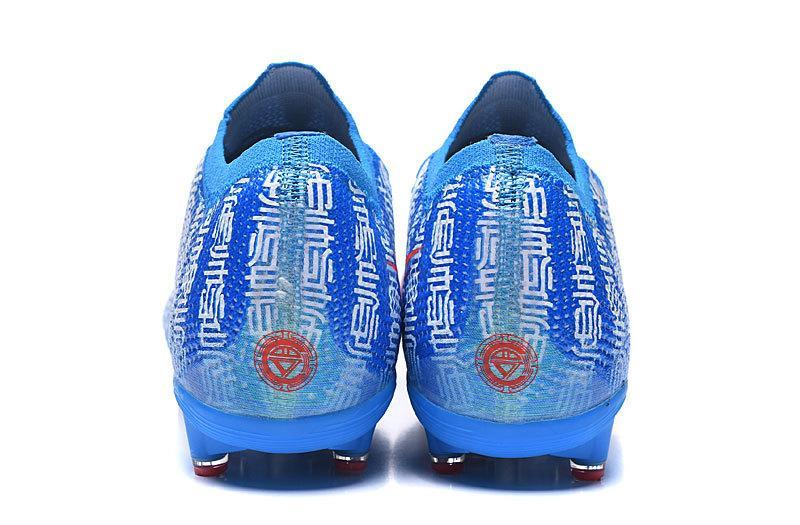 Nike Mercurial Vapor 13 Elite CR7 AG Flyknit 360 Soccers Cleats Shoes White Light Blue