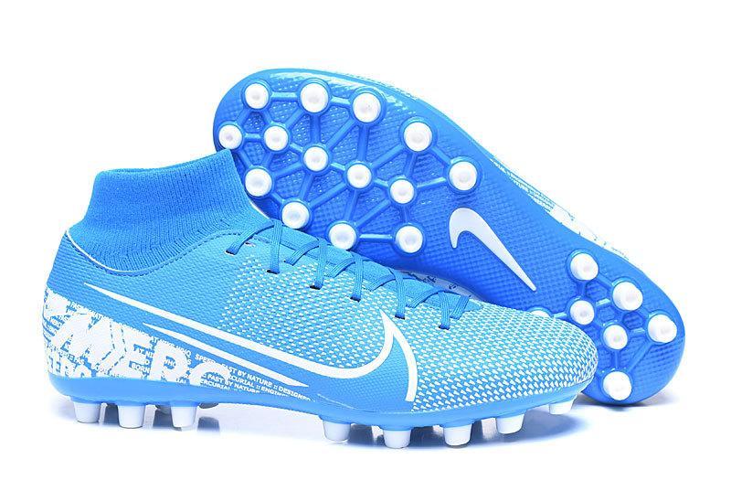 Nike Superfly 7 Academy CR7 AG Soccers Cleats Shoes Blue Sea