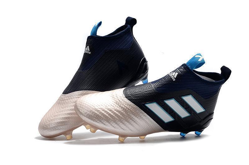 Adidas ACE Purecontrol FG Football Soccer Cleats shoes Gold Blue White