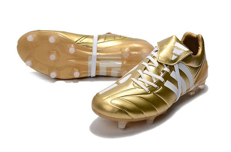 New Adidas Predator Mania Champagne FG Soccer Cleats Shoes Gold White