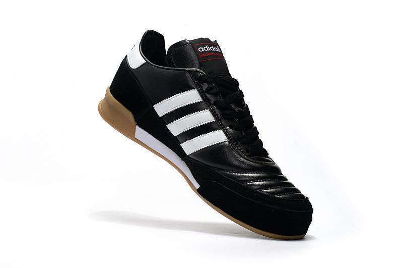 New Adidas MUNDIAL GOAL INDOOR IC Indoor Flat Soccer Cleats Shoes Black White Coffee