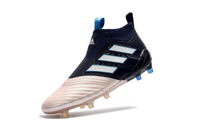 Adidas ACE Purecontrol FG Football Soccer Cleats shoes Gold Blue White