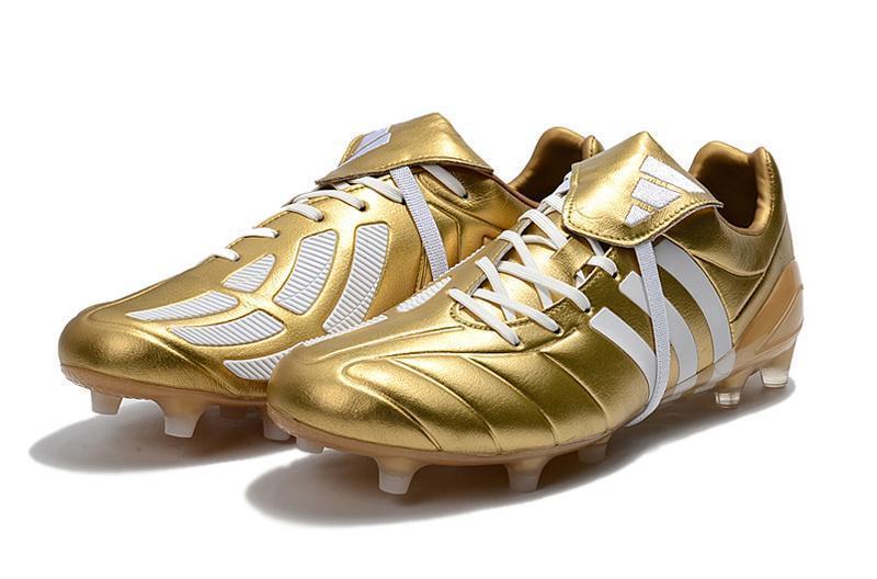 New Adidas Predator Mania Champagne FG Soccer Cleats Shoes Gold White