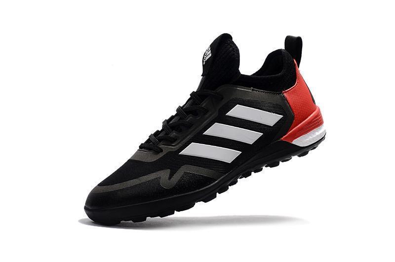 Adidas ACE TF  Soccer Cleats Shoes Black White Red