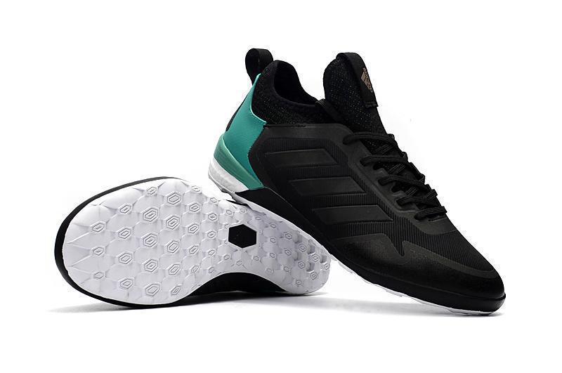 Adidas ACE TF Soccer Cleats Shoes Black Green White