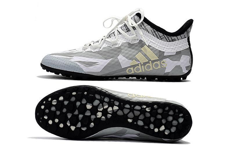 New Adidas Weave TANGO Series TF Small Grass Spike Soccer Cleats Shoes White Gray Black