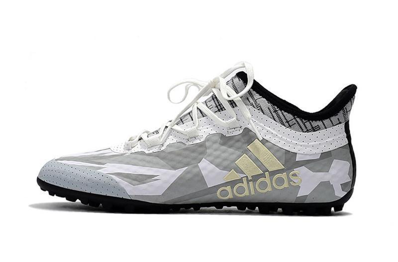 New Adidas Weave TANGO Series TF Small Grass Spike Soccer Cleats Shoes White Gray Black