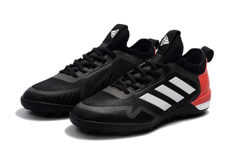 Adidas ACE TF  Soccer Cleats Shoes Black White Red