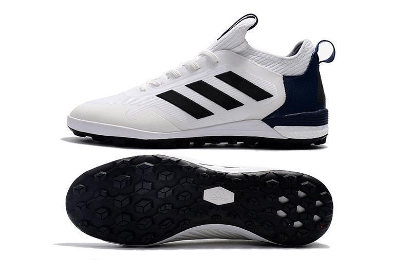 Adidas ACE TF Soccer Cleats Shoes White Blue Black