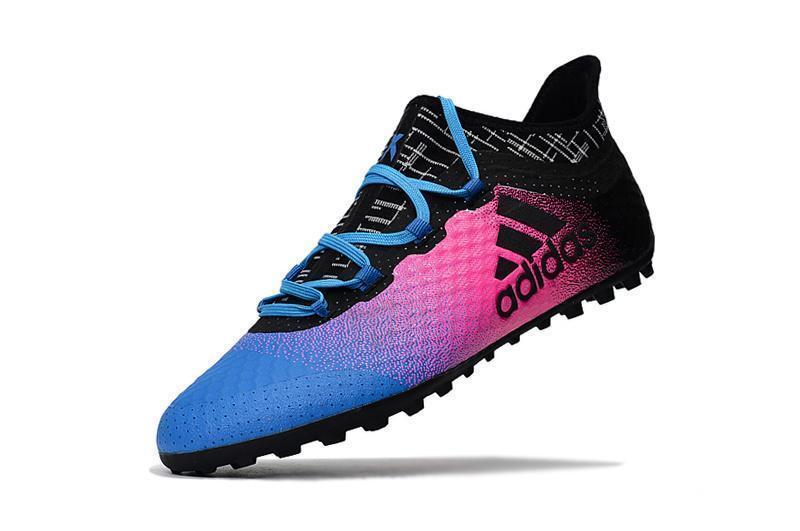 New Adidas Weave TANGO Series TF Small Grass Spike Soccer Cleats Shoes Blue Pink Black