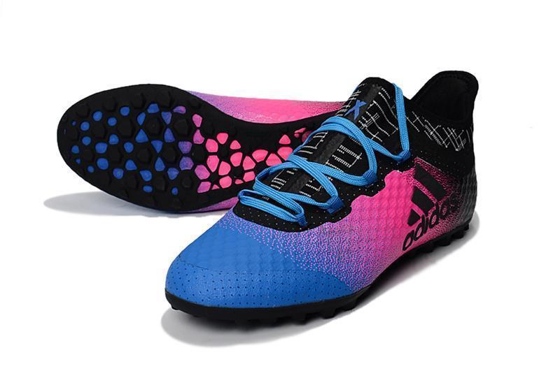 New Adidas Weave TANGO Series TF Small Grass Spike Soccer Cleats Shoes Blue Pink Black