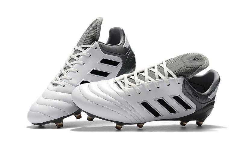 Adidas Copa 17.1 FG Soccer Cleats Shoes White Black Gray