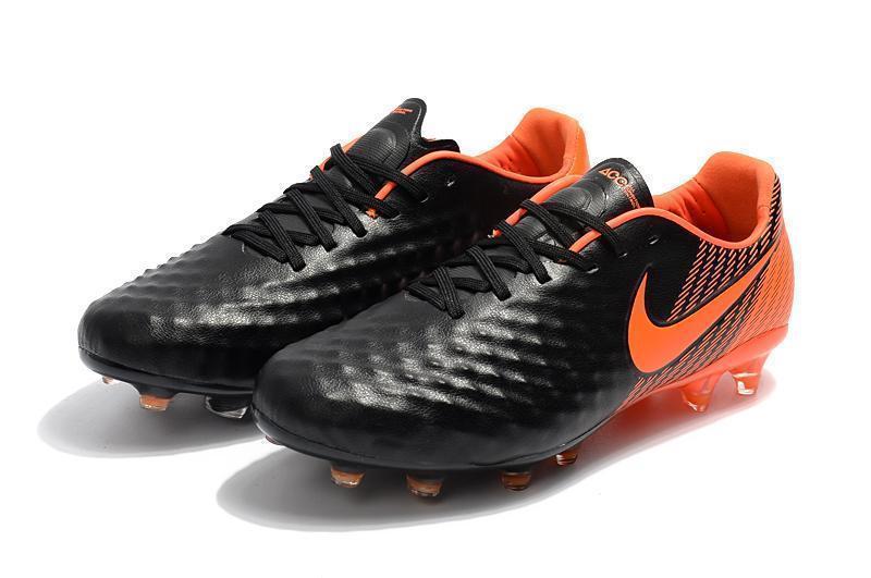 New Nike Magista Obra II FG Soccer Cleats Shoes Black Orange