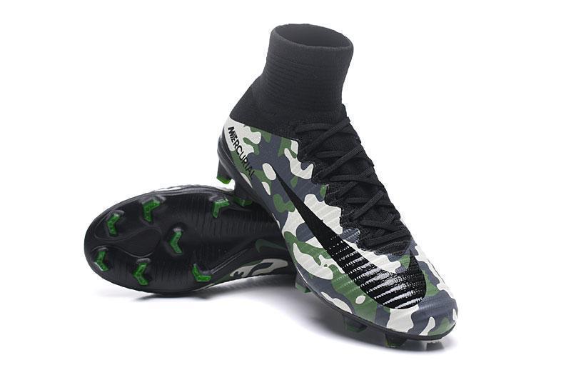 Nike Mercurial Superfly V FG Soccer Cleats Military Camouflage Green