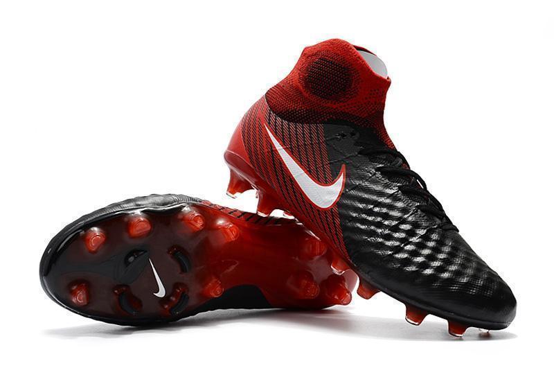 New Nike Magista Obra II Soccer Cleats Shoes Black Red White