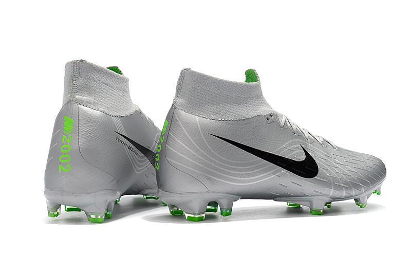 Nike Mercurial Superfly VI 360 Elite FG Soccer Cleats Silver Black