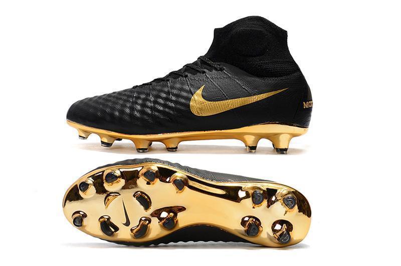 New Nike Magista Obra II Soccer Cleats Shoes Black Gold