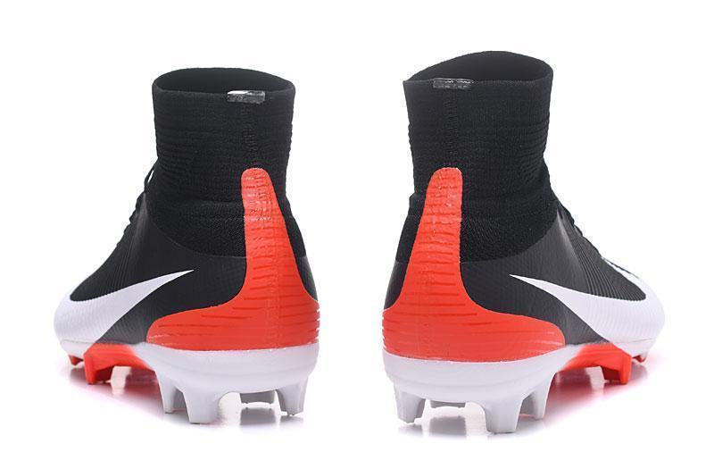 Nike Mercurial Superfly V FG Soccer Cleats Black Orange White