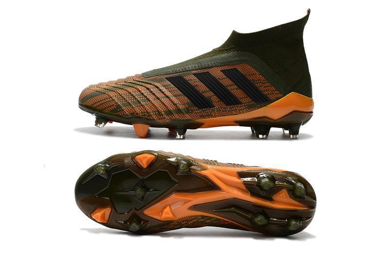 Adidas Predator 18+ FG Soccer Cleats Gold Army Green Black