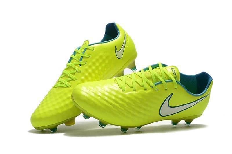 New Nike Magista Obra II FG Soccer Cleats Shoes Yellow White