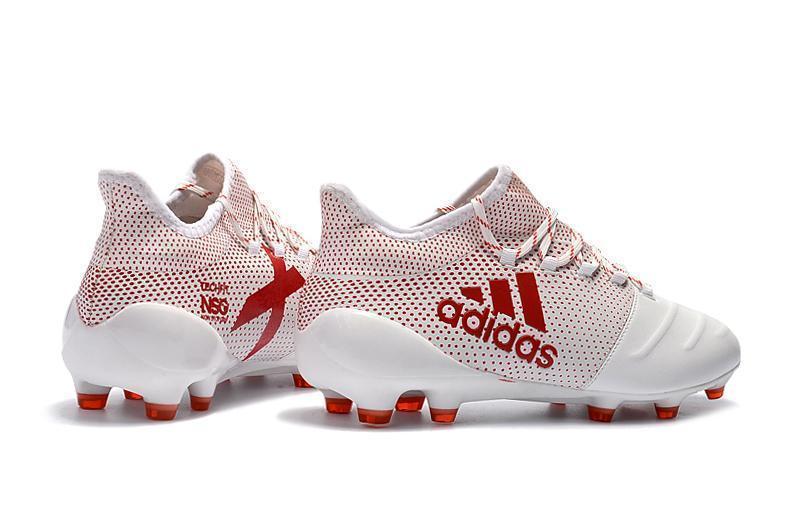 New Adidas X Series Leather FG Soccer Cleats Shoes White Orange