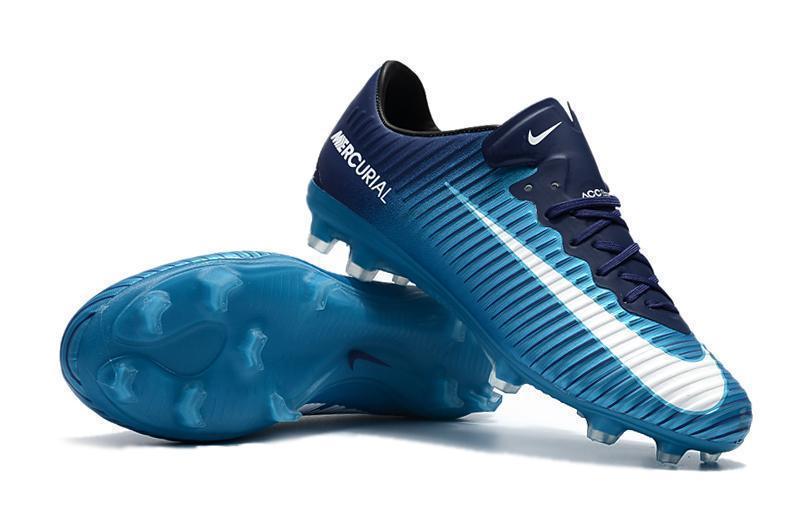 Nike Mercurial Vapor XI FG Soccer Cleats Ice Blue White Black