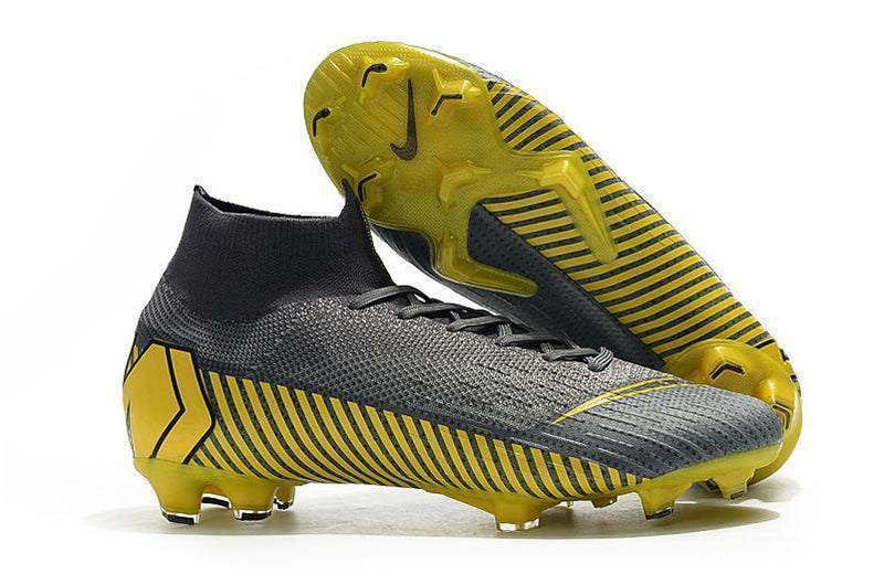 NIKE Mercurial Superfly VI 360 Elite FG Yellow Stripe Grey