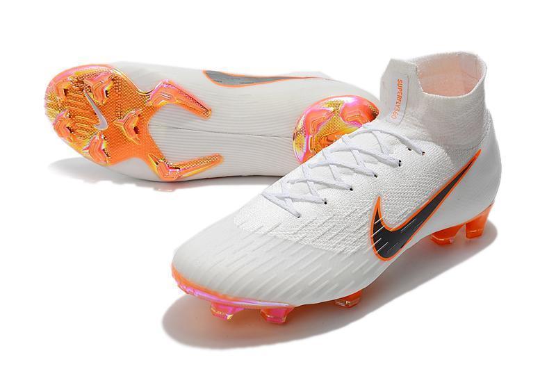 Nike Mercurial Superfly VI 360 Elite FG Soccer Cleats White Black