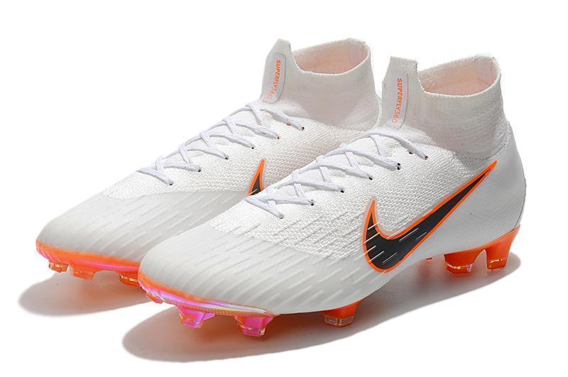 Nike Mercurial Superfly VI 360 Elite FG Soccer Cleats White Black