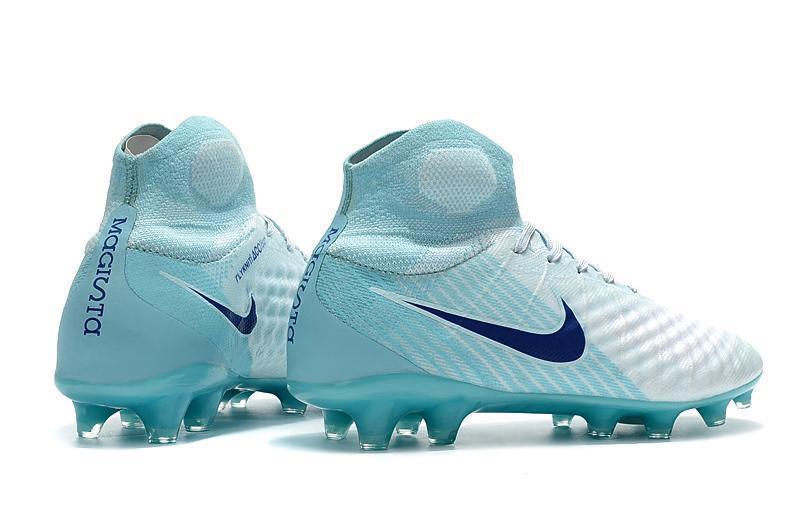 New Nike Magista Obra II Soccer Cleats Shoes White light blue dark blue