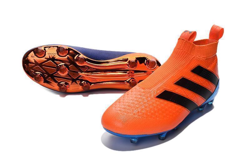 Adidas ACE 16+ Purecontrol FG/AG Soccer Cleats Dark Blue Orange Black