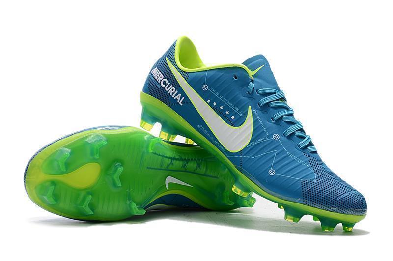 Nike Mercurial Vapor XI Neymar FG Soccer Cleats Blue Electric Green