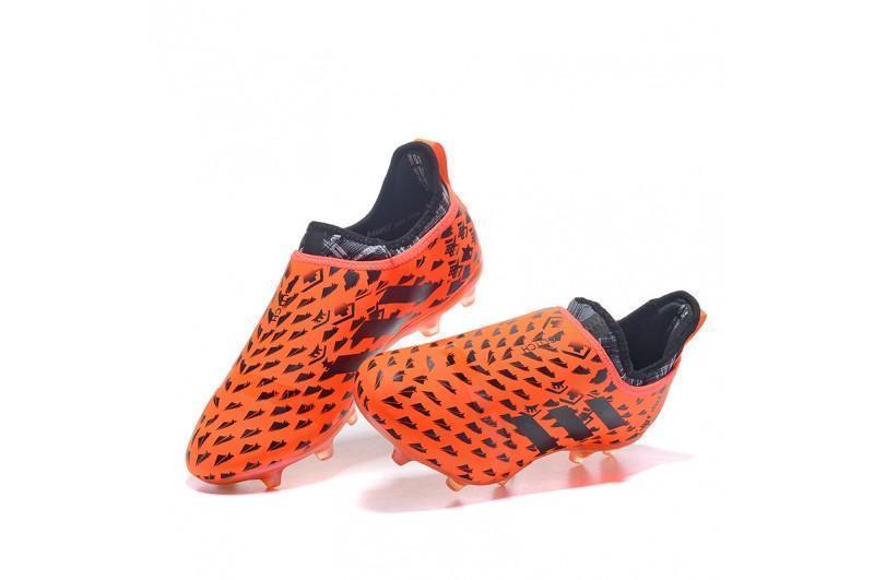 New Adidas Glitch Skin 17 FG Soccer Cleats Shoes Orange Black Gold