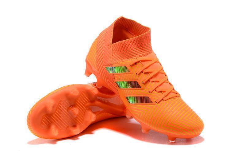 New Adidas Nemeziz 18.1 FG Soccer Cleats Shoes Orange Black