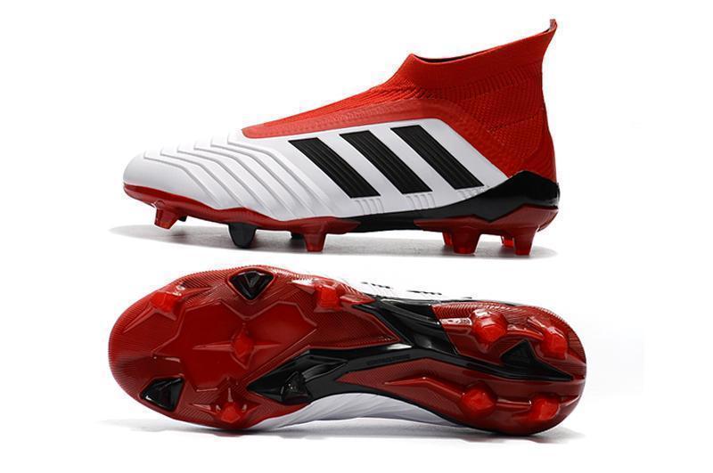 Adidas Predator 18+ FG Soccer Cleats White Solar Red Core Black