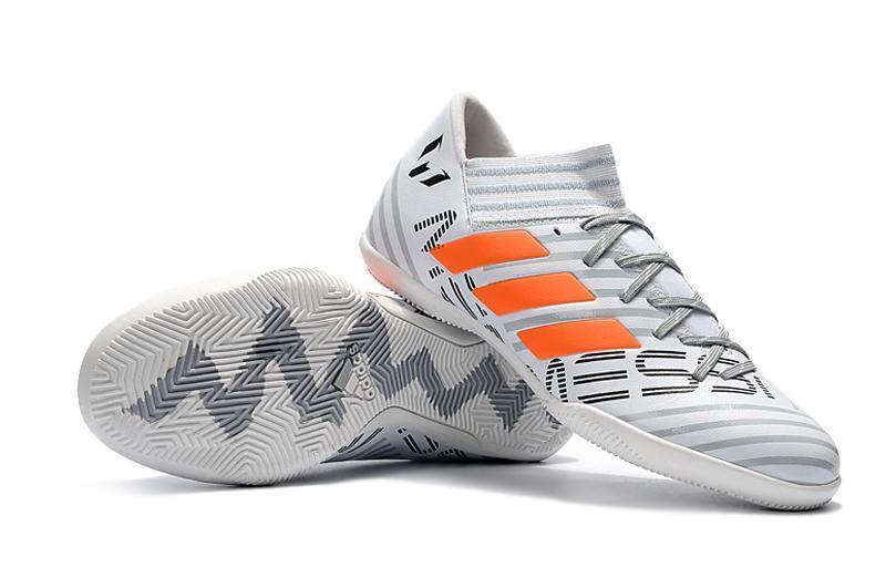 New Adidas Nemeziz Series TF Soccer Cleats Shoes White Gray Orange