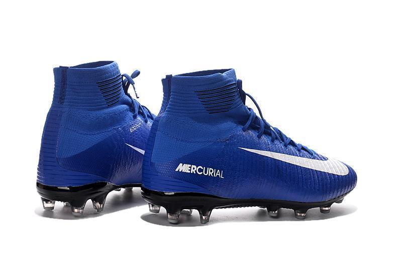 Nike Mercurial Superfly V AG Soccer Cleats Blue White