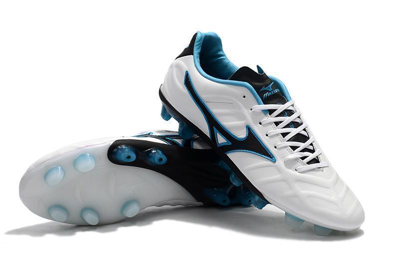 Mizuno Rebula V1 FG Soccer Cleats White Black Blue