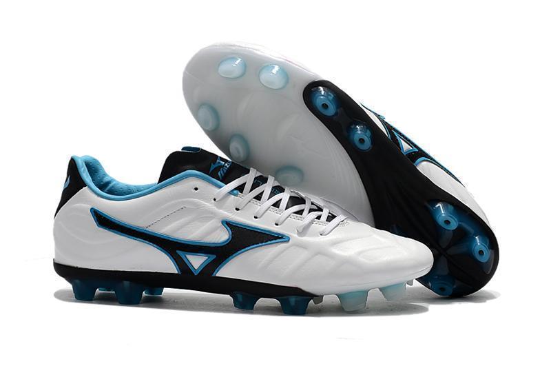 Mizuno Rebula V1 FG Soccer Cleats White Black Blue