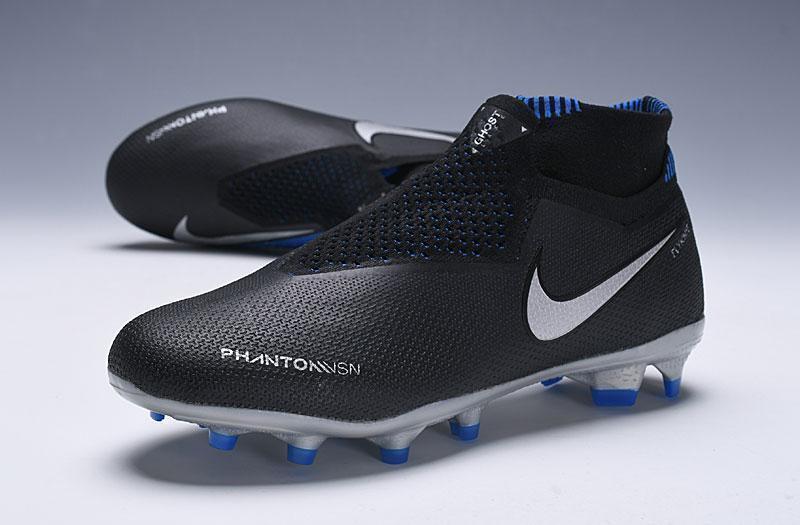 Nike Phantom Vision Elite DF FG Black Silver Blue