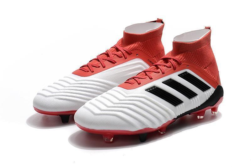 New Adidas Predator 19.1 FG Soccer Cleats Shoes Red White