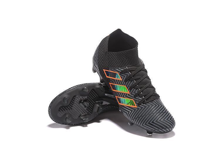 New Adidas Nemeziz 18.1 FG Soccer Cleats Shoes Black Orange Green