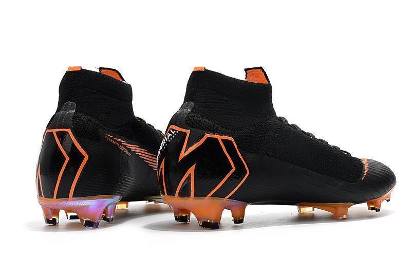 Nike Mercurial Superfly VI 360 Elite FG Soccer Cleats Black Orange