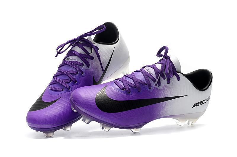 Nike Mercurial Vapor XI FG Soccer Cleats Purple White