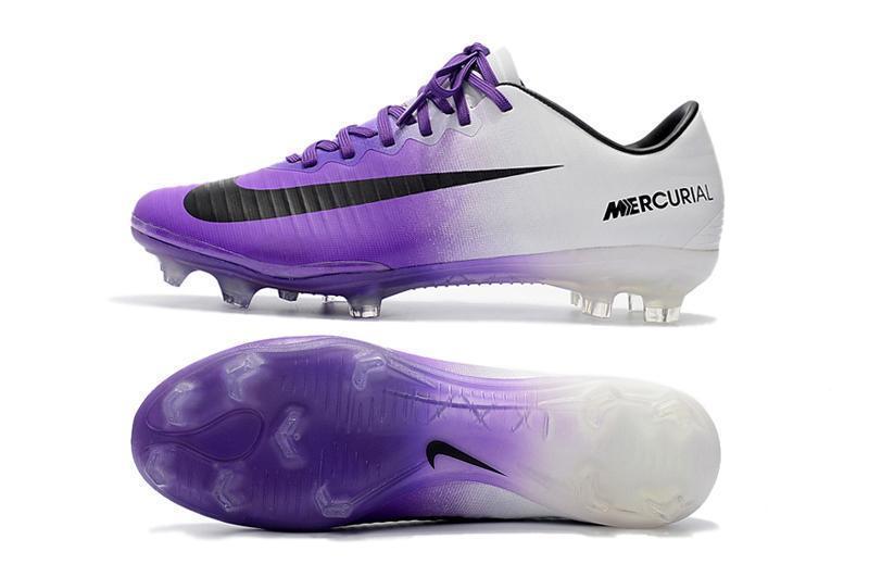 Nike Mercurial Vapor XI FG Soccer Cleats Purple White