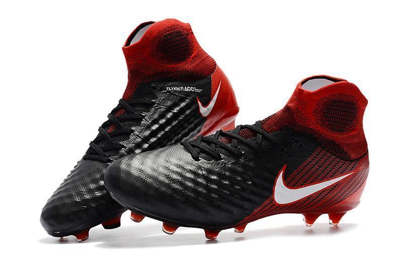 New Nike Magista Obra II Soccer Cleats Shoes Black Red White